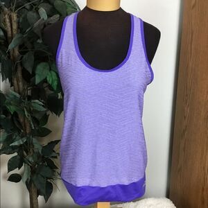 Fila sport running Medium racerback purple marled tank